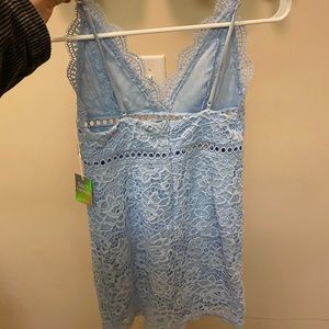 Baby blue lace dress NEVER WORN